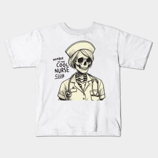 Skeleton Nurse Kids T-Shirt